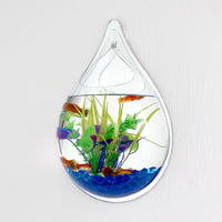Wall-Mounted Acrylic Fish Tank Mini Round Aquarium for Home Decor