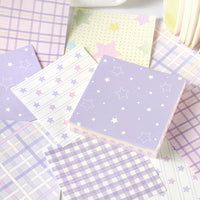 Cloud Whisper Series Aesthetic Memo Pad - 120 Sheets Decorative Scrapbook Paper for Journaling and Notes