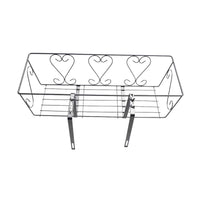 Adjustable Carbon Steel Railing Planter Holder for Home Garden