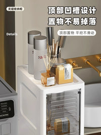 20cm Slim Gap Storage Cabinet with Flip-Top Lid for Kitchen and Bathroom