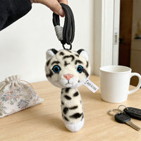 Realistic Snow Leopard Plush Toy Stuffed Animal