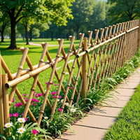 Stainless Steel Bamboo-Style Garden Fence for Outdoor Landscaping and Vegetable Patches