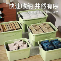 Extra Large Thickened Storage Box with Wheels for Home Clothes and Quilts