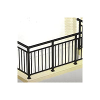 Zinc Steel Balcony Railing for Villas & Courtyards, Outdoor Protective Fence, Window Guard, Stair Handrail, Anti-Climb Barrier