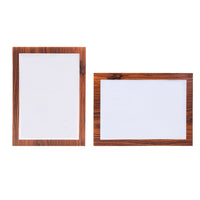 Wood Grain Magnetic Photo Frame A3 A4 Wall Mounted Display for Certificates and Pictures No-Drill Installation