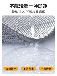 Non-Slip PVC Hollow Bathroom Floor Mat for Home and Commercial Use, Water-Draining and Anti-Fall