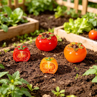 Miniature Simulation Tomato Resin Ornaments for Dollhouse DIY Scenes
