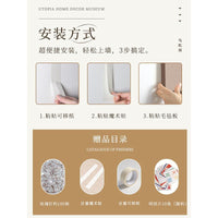 Felt Photo Wall Display Board with HOME Sticker for Wall Decor, DIY Message Board, No-Drill Installation