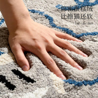 Cartoon Elephant Tufted Bath Mat Absorbent Non-Slip Thick Plush Bathroom Rug