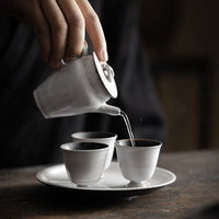 Wabi-Sabi Style Handmade Ceramic Teapot for Kung Fu Tea, Thin-Walled and Heat-Resistant