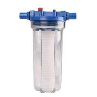 Poultry Livestock Water Line Filter for Chickens Ducks Pigeons Rabbits, Backwash Water Valve Medium Filter Cup