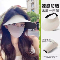 Women's Seamless UV Protection Sun Visor Hat for Outdoor Activities