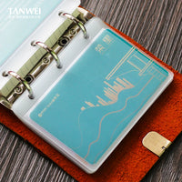 A8 Mini 3-Hole Loose Leaf Pocket Notebook Refills and Card Holders for Travel Journals