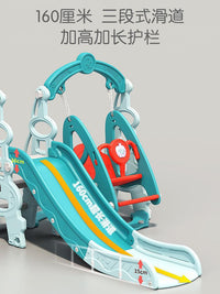 Kids Indoor/Outdoor Slide Playset with Optional Swings and Ball Pit, Toddler Activity Center for Home & Kindergarten