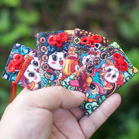 Japanese Style Rabbit Year Amulet Pouch Keychain for Bags
