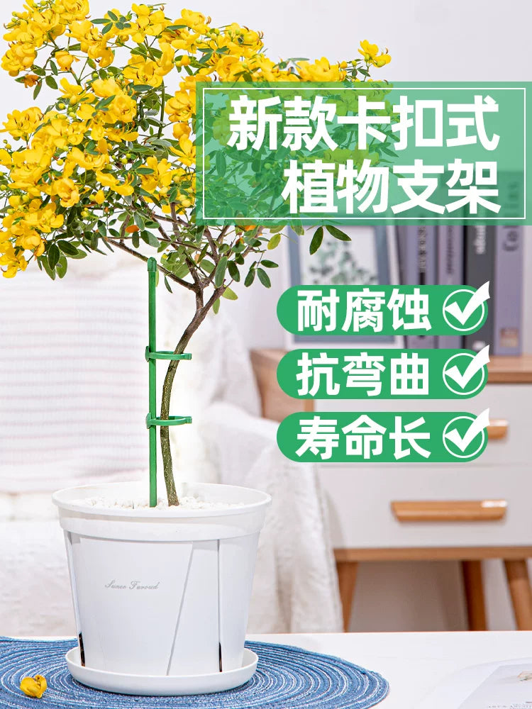 Orchid and Plant Support Stakes for Potted Plants, Anti-Toppling Garden Plant Support Rods