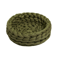 OHHIO Washable DIY Arm Knitted Pet Bed Cotton Filling