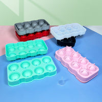 Silicone Ice Cube Trays with Lids - Square, Round, and Honeycomb Molds for Cocktails, Whiskey, and Beverages
