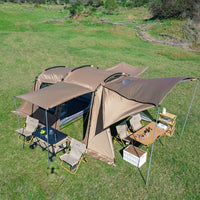 Large 6-10 Person Tunnel Tent for Outdoor Camping, Picnics, and Rain/Sun Protection
