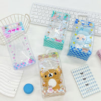 Japanese Plaid Milk Carton Doll Bag DIY Dustproof Storage Display Case for 10cm Cotton Dolls