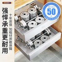 Under-Sink Pull-Out Organizer Rack for Kitchen Cabinets, No-Drill Telescopic Storage Basket