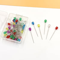 Pear-Shaped Crystal Diamond Head Pins for COS Decoration, Wedding Dresses, and Floral Arrangements