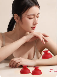 New Thickened Silicone Cupping Set for Home Travel, Easy Suction Moisture Removal, Full Body Massage and Scraping Vacuum Cupping Kit