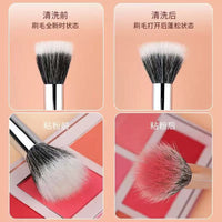 Stippling Blush Brush for Nose Contour Highlight and Shadow, Soft Fiber Blending Makeup Brush
