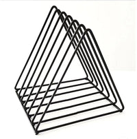Nordic Ins Style Iron Art Desktop Bookends Storage Rack