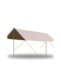 Outdoor Portable Sunshade Tarp Tent, Thickened Black Glue Oxford Cloth, Rainproof UV Protection for Camping