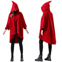 Renaissance Hooded Cloak Medieval Costume for Halloween Cosplay