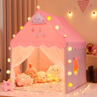 Kids Indoor Play Tent for Girls and Boys, Portable Princess Castle Playhouse for Bed or Outdoor Use