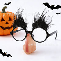 Halloween Clown Nose and Eyebrow Glasses for Costume Parties