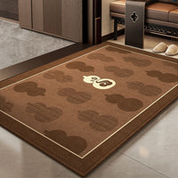 Non-Slip Entrance Doormat for Home Entryway, Auspicious Red Welcome Mat
