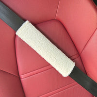 Plush Car Seat Belt Shoulder Pad Cover for Neck Protection