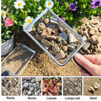 Garden Soil Sieve with Handle for Sand, Soil, and Fertilizer