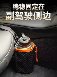 Premium Car Seat Organizer with Insulated Cup Holder for Travel