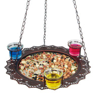 Hanging Metal Bird Feeder for Outdoor Garden and Balcony