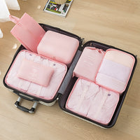 Travel Storage Organizer Set Portable Large Capacity Handbag Luggage Classification Pouch Clothes Packing Cubes
