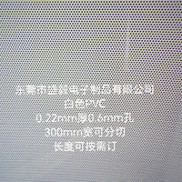 Perforated PVC Mesh Roll, 0.22mm Thick, 0.6mm Hole, 300mm Wide