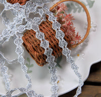 Metallic Thread Woven Trim for Cheongsam Cuffs, Collars, and Lolita Dress Decoration
