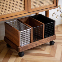 Slim Rolling Laundry Hamper Cart with Storage Shelves for Bathroom and Laundry Room
