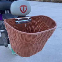 Large Capacity Plastic Bicycle Rear Basket with Lid for Motorcycles and Electric Bikes