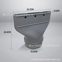 Portable AC Exhaust Hose Flat Nozzle Adapter for Window Vent