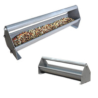 Pigeon Feeder Stainless Steel Aluminum Trough for Racing Pigeons Anti-Scatter Chicken Feeder