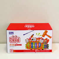 Multifunctional Crab Activity Cube with Music, Whack-a-Mole, and Fishing Game for Toddlers
