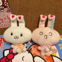 Cute Vintage Rabbit Plush Doll Keychain for Girls