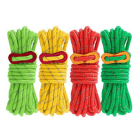 Reflective 5mm Guy Rope for Camping Tents and Tarps, Heavy-Duty Outdoor Windproof Paracord