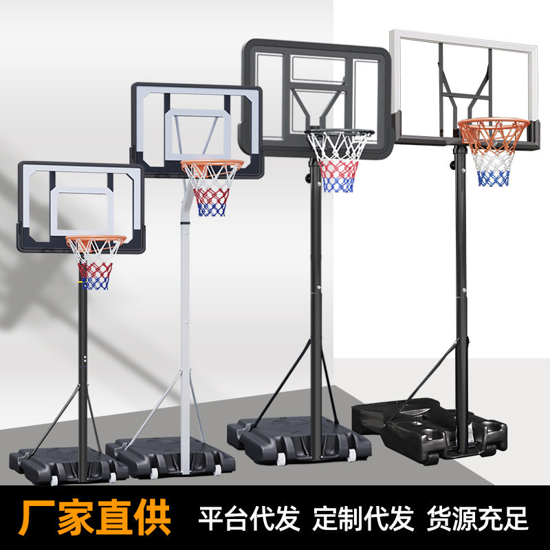 Portable Height-Adjustable Basketball Hoop for Adults & Teens, Indoor/Outdoor Training