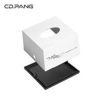 Desktop Tissue Box for Living Room Dining Table Hotel Commercial Use, Multifunctional with Toothpick Holder